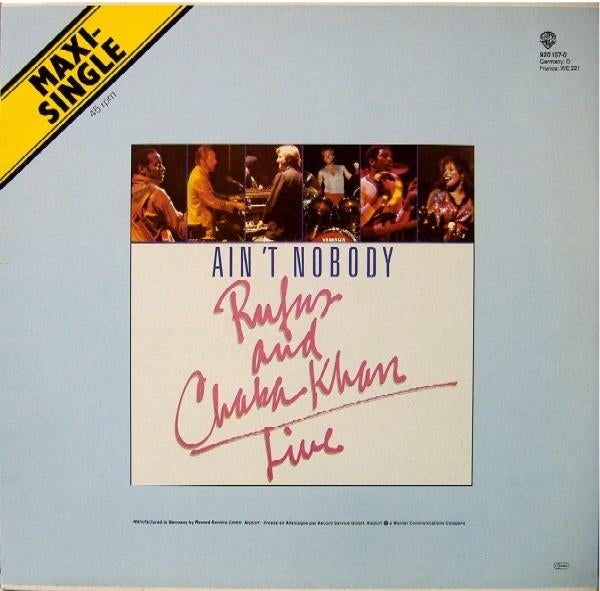 Rufus And Chaka Khan - Ain't Nobody MAXI, Verzenden, 1980 - 1989, Gebruikt, 12 inch