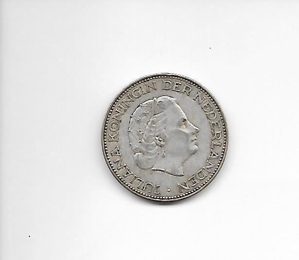 Rijksdaalder 1962, Postzegels en Munten, Verzenden, Koningin Juliana, 2½ gulden, Zilver