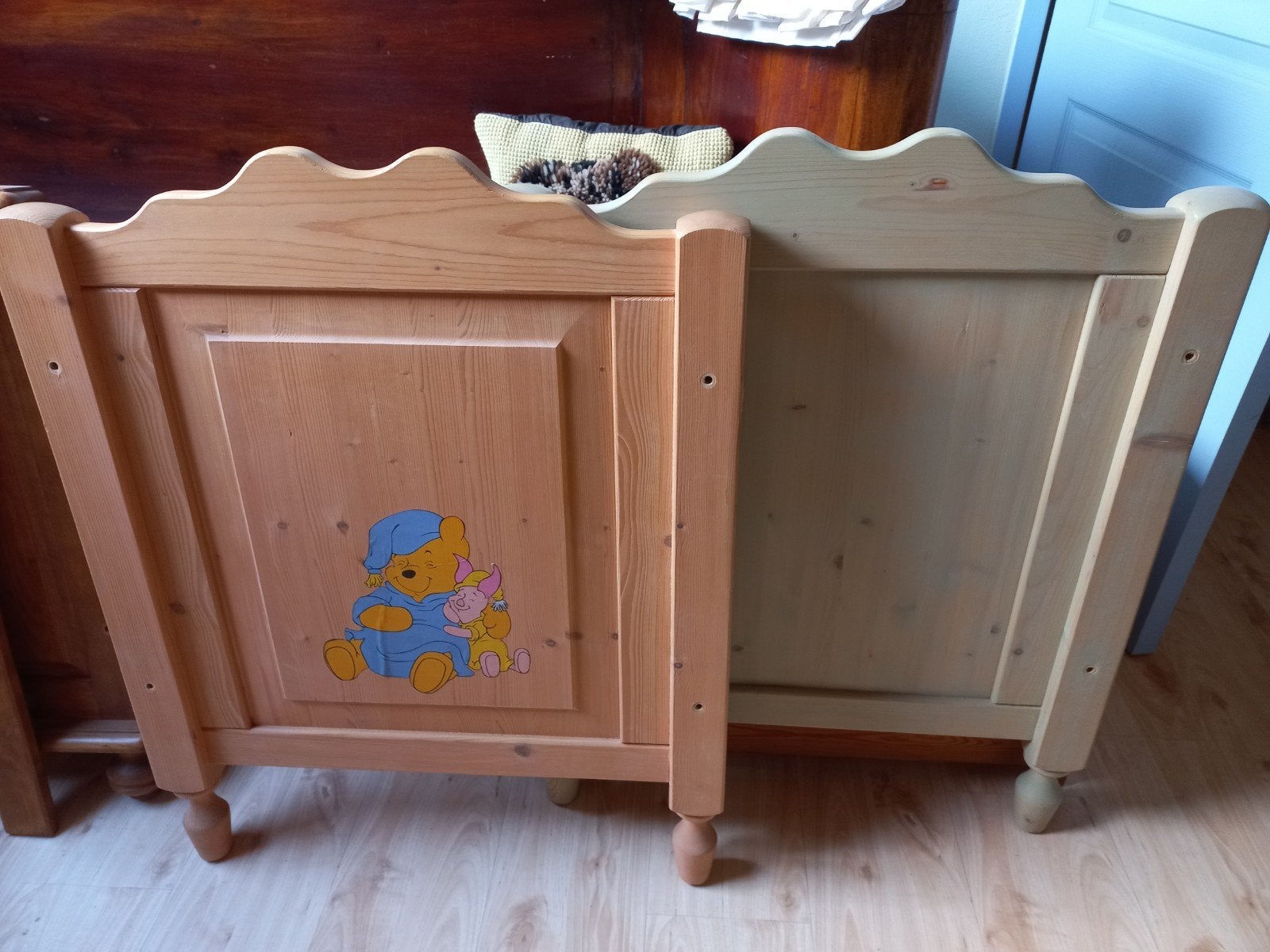 Houten babybed, Ophalen, Gebruikt, Kinderlijk, speels, Overige maten