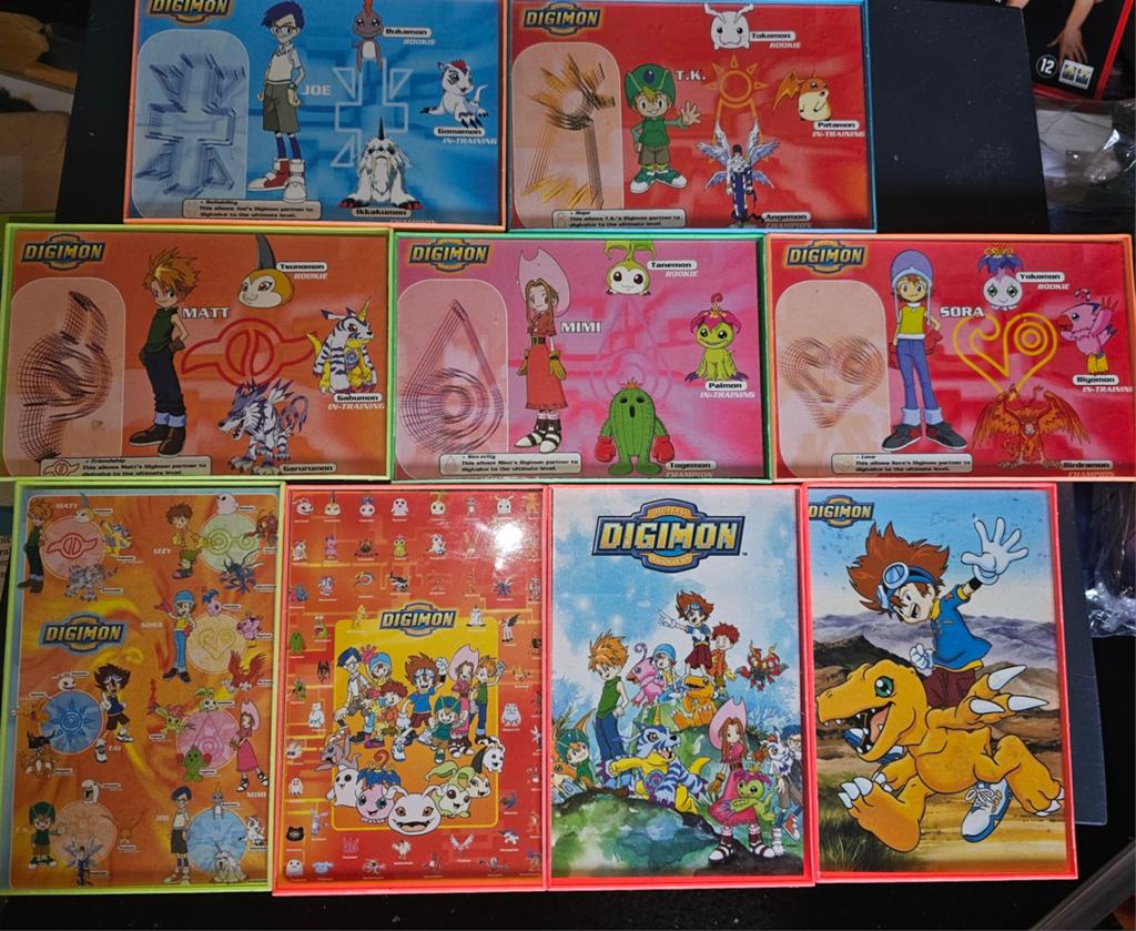 Digimon Ansichtkaarten Set - 9 Kaarten, Ophalen of Verzenden, 1980 tot heden, Ongelopen