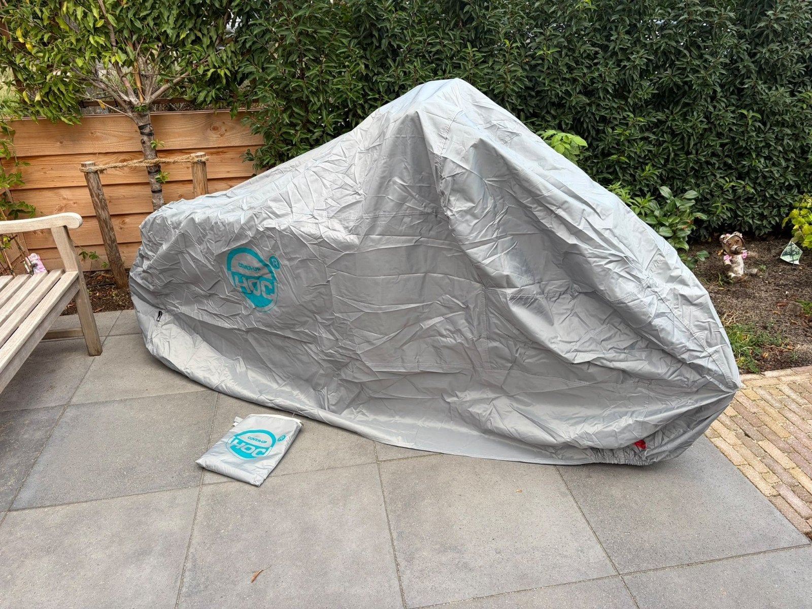 Beschermhoes bakfiets of motor, Ophalen, Zo goed als nieuw, HOC
