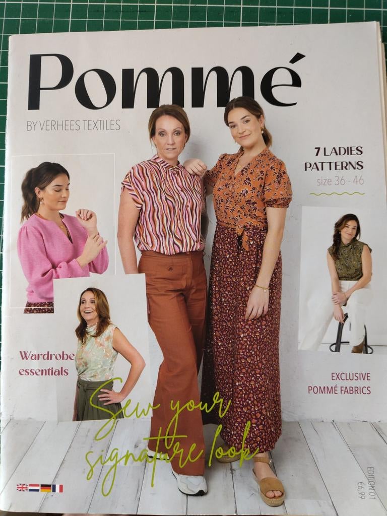 Pommé naaipatronen magazine - 7 dames patronen, Overige merken, Overige typen, Vrouw, Ophalen of Verzenden