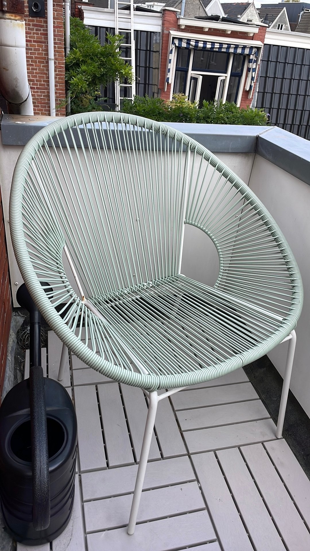 Tuinstoel/kuipstoel/loungestoel buiten, Ophalen of Verzenden, Zo goed als nieuw, Kunststof