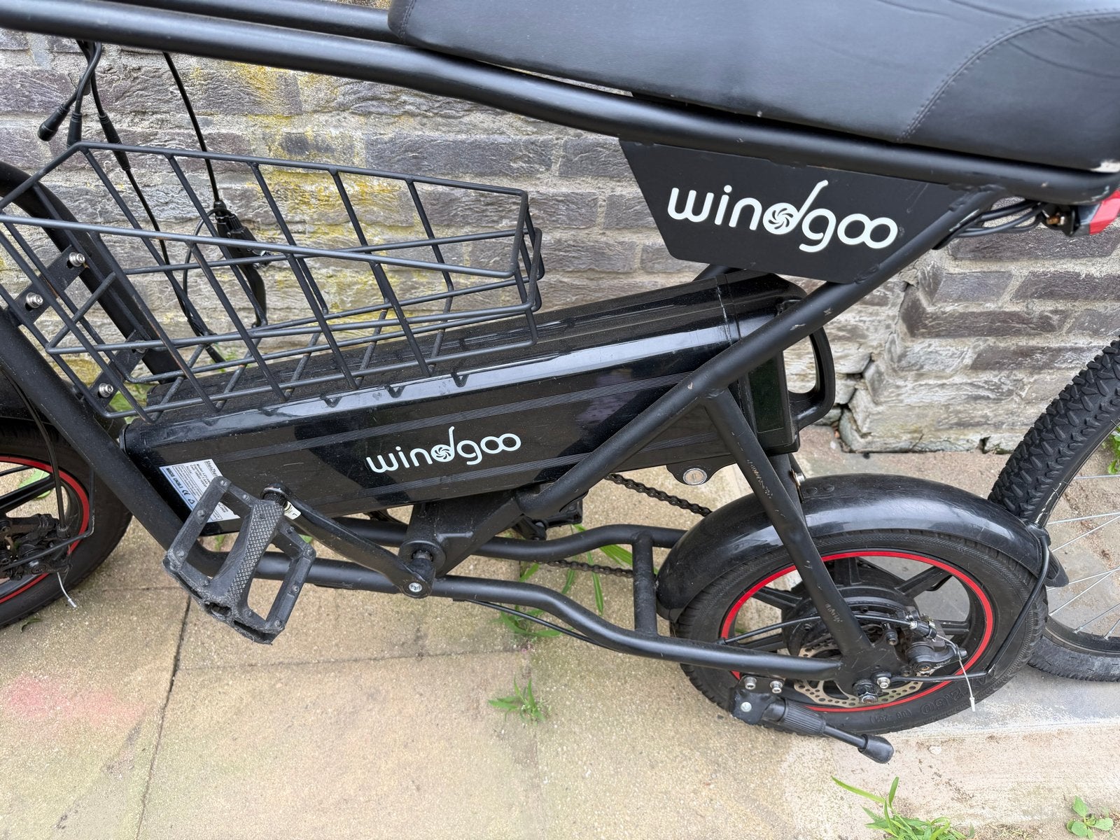Wingoo elektrische fiets, Gebruikt, Minder dan 47 cm, 30 tot 50 km per accu, Ophalen