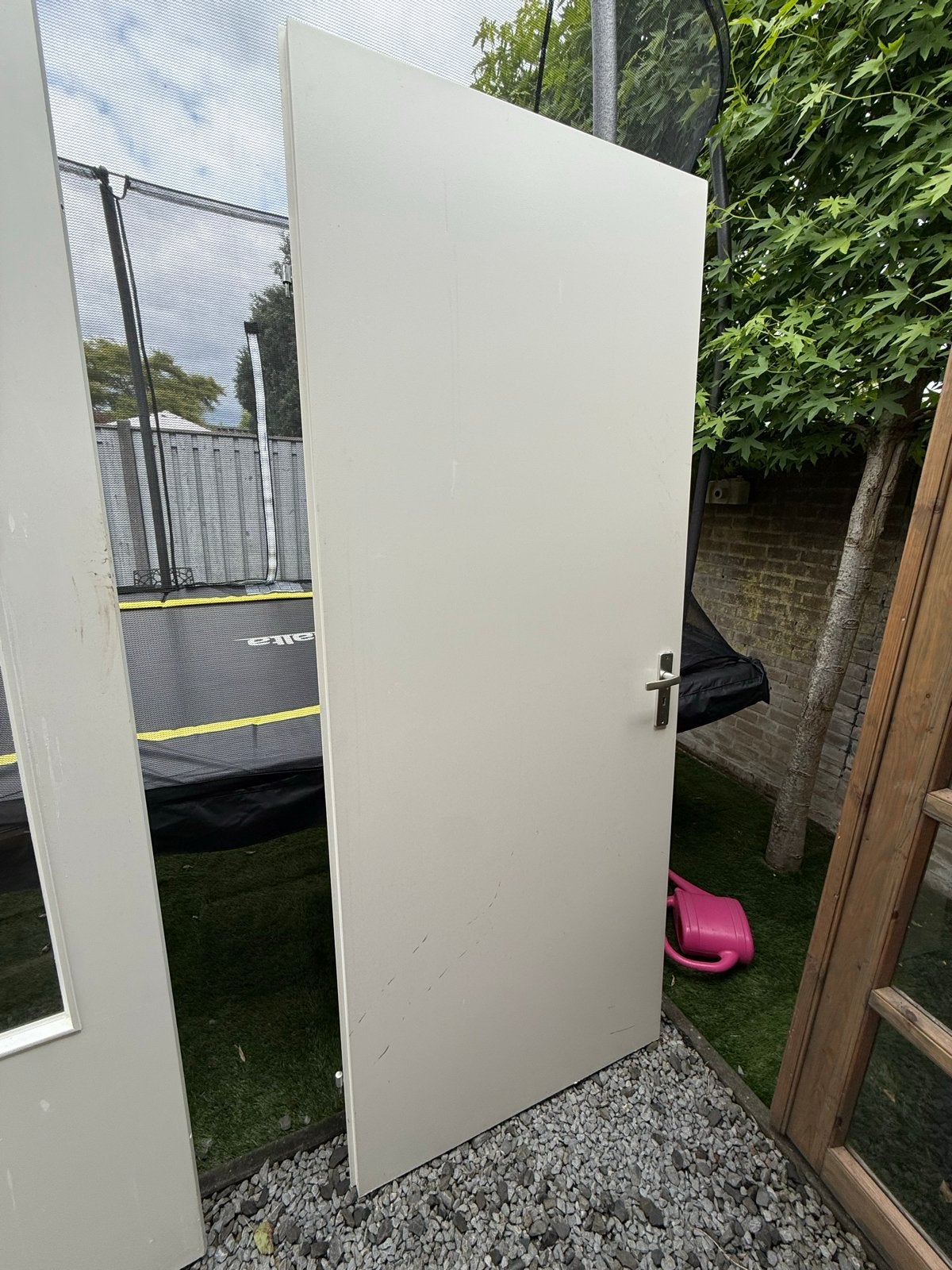 Binnendeur 83 x 211 cm - Wit, inclusief klink, Ophalen, Gebruikt, 80 tot 100 cm, Binnendeur