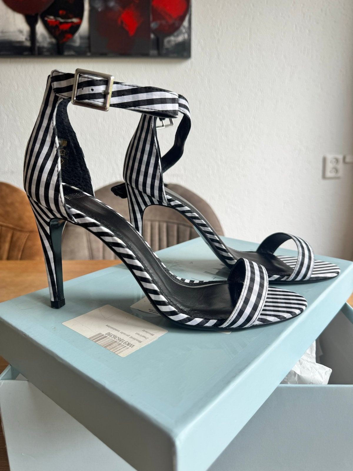 Pumps Manfield | mt 39, Kleding | Dames, Schoenen, Ophalen of Verzenden, Zo goed als nieuw, Zwart, Sandalen of Muiltjes