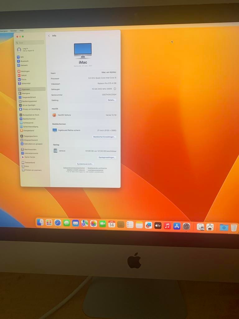 iMac 27 inch 5K (2017) - Krachtige All-in-One PC, Computers en Software, Apple Desktops, HDD en SSD, IMac, Ophalen of Verzenden