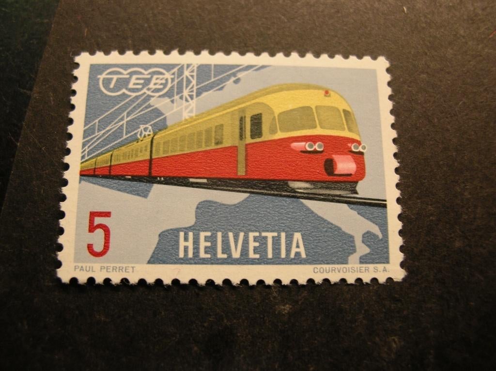 Cept/Verenigd Europa Zwitserland 1962 meeloper, Ophalen of Verzenden, Overige landen, Postfris