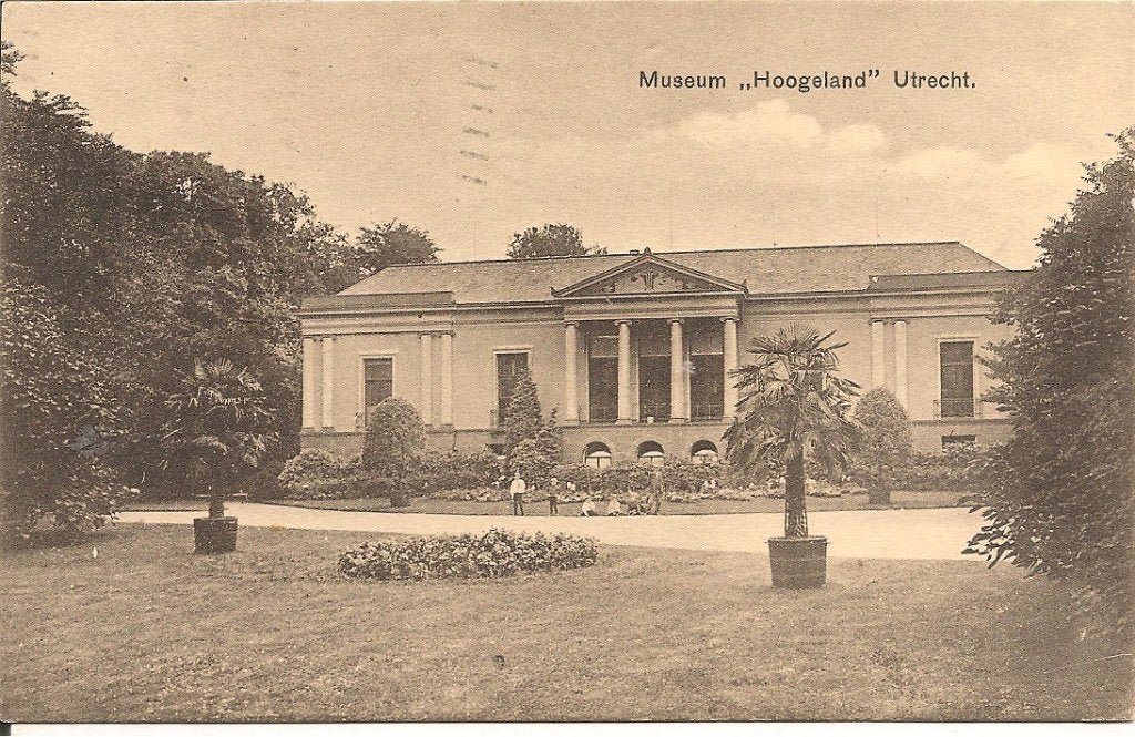Oude briefkaart Museum Hoogeland Utrecht 1916, Ophalen of Verzenden, Voor 1920, Gelopen, Utrecht