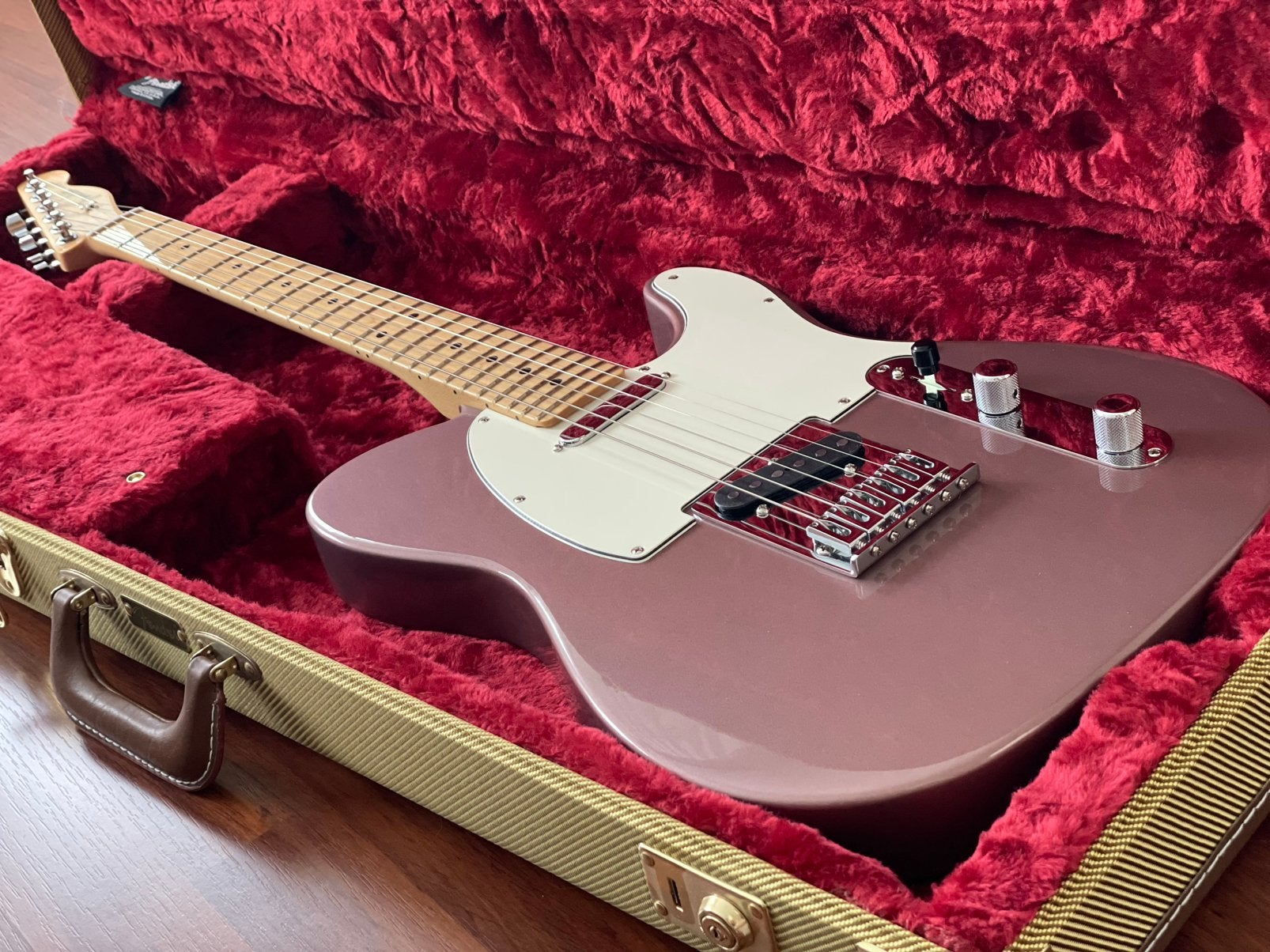 Fender LTD Player Telecaster Burgundy Mist, Muziek en Instrumenten, Ophalen, Zo goed als nieuw, Solid body, Fender