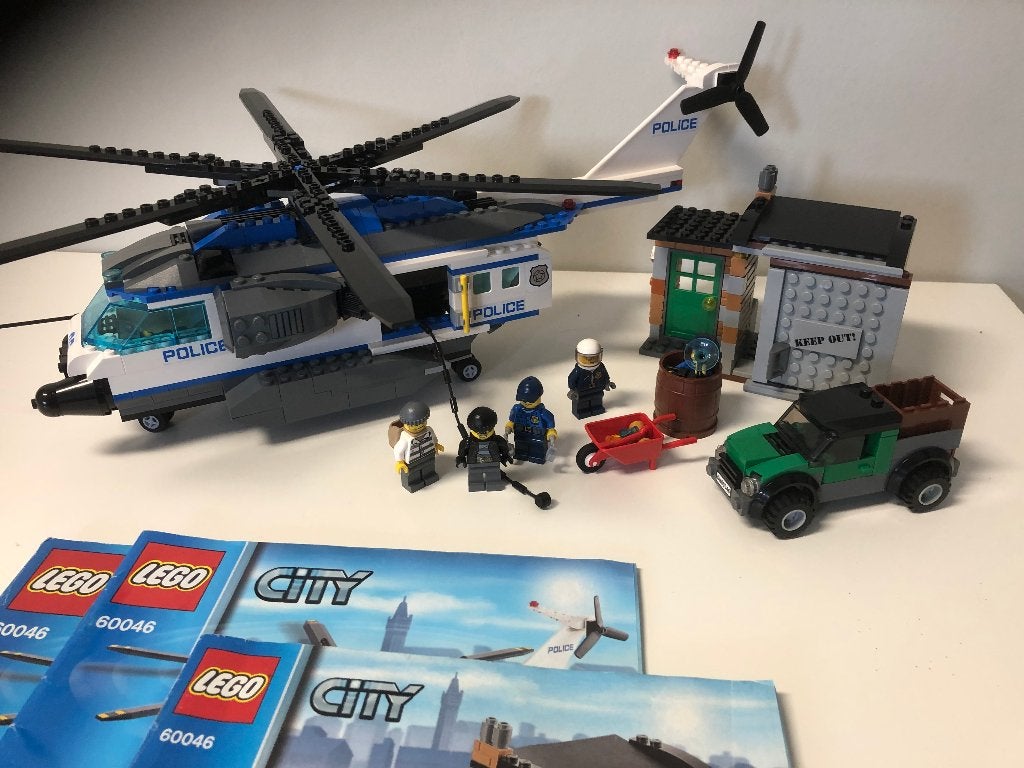 Lego city 60046 Helikopter Patrouille - compleet, Ophalen, City, Lego, Complete set