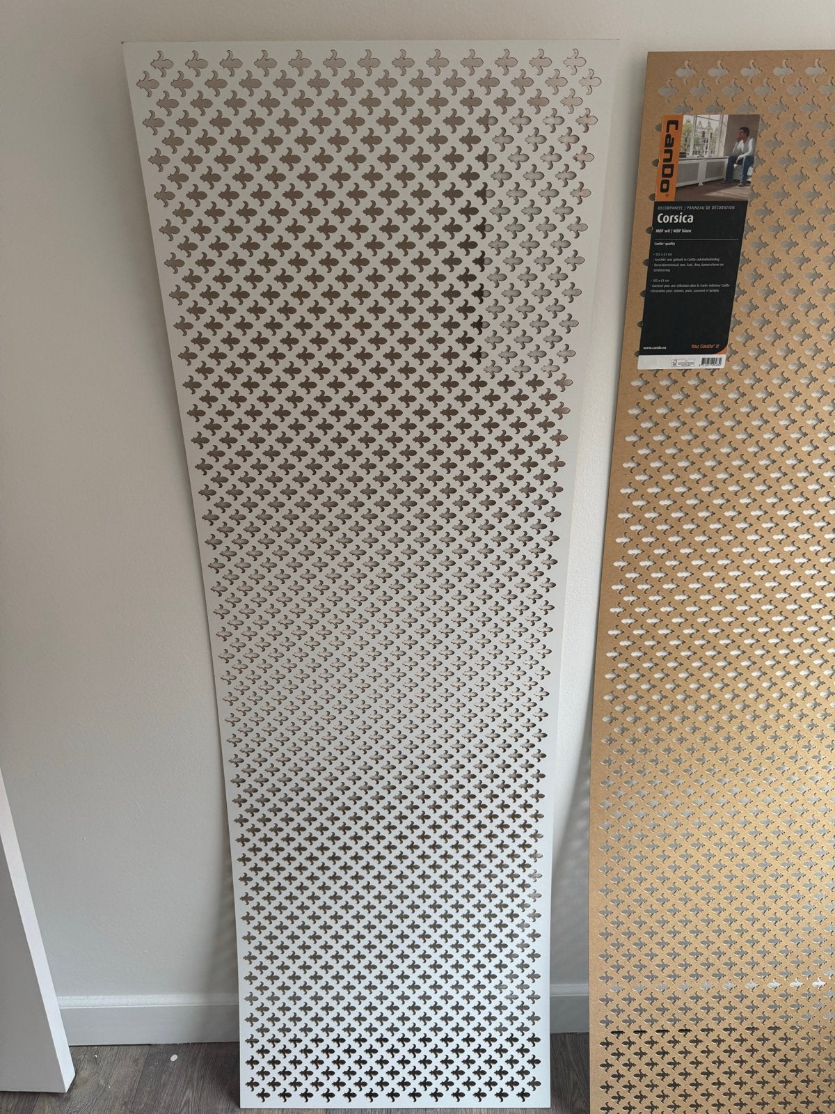 Cando Corsica Decoratief Paneel MDF wit, Ophalen, Nieuw, Hout, Minder dan 20 mm