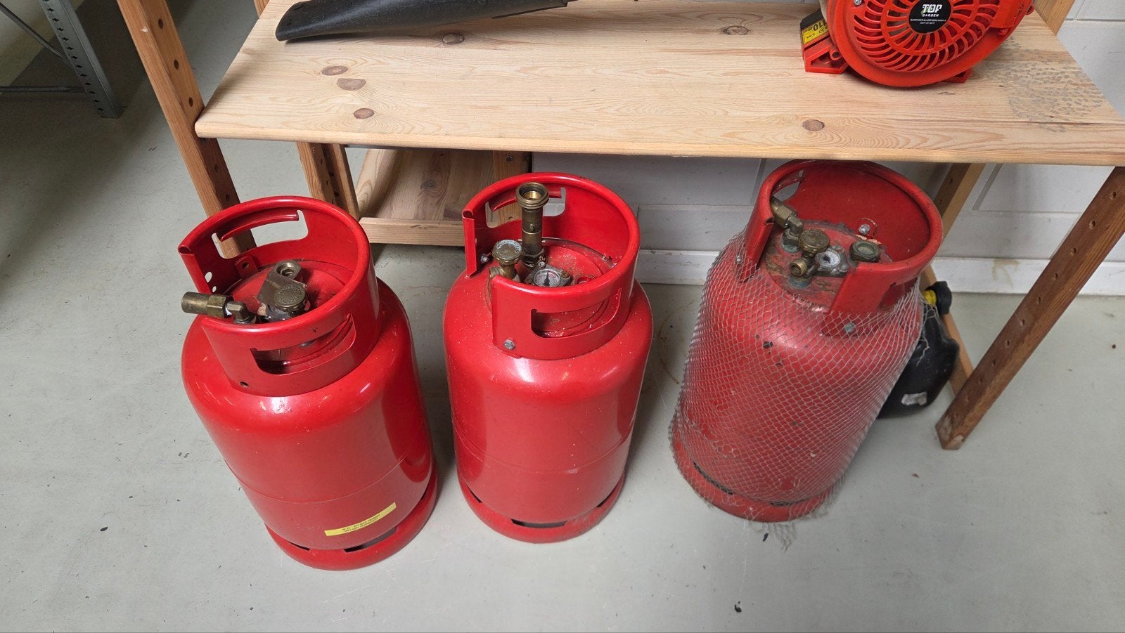 3x LPG gasflessen met meter en vulnippel, Ophalen, Gebruikt, Onbekend@voorbeeld.com, Onbekend