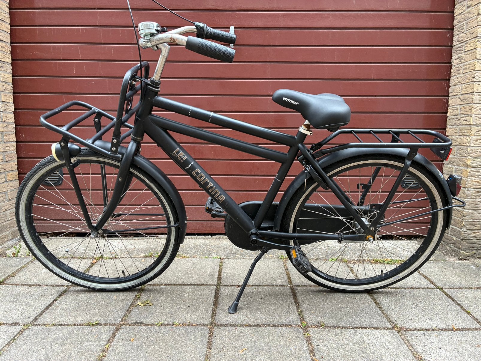 Zwarte Cortina U4 transportfiets 24”, Fietsen en Brommers, Fietsen | Jongens, Ophalen, Zo goed als nieuw, 24 inch, Versnellingen