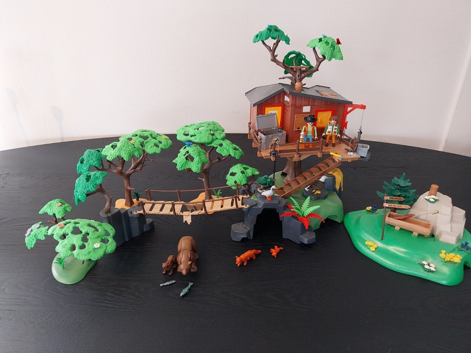 Playmobil Avontuur Boomhut met Dieren en Accessoires, Gebruikt, Complete set, Overige typen, Ophalen of Verzenden