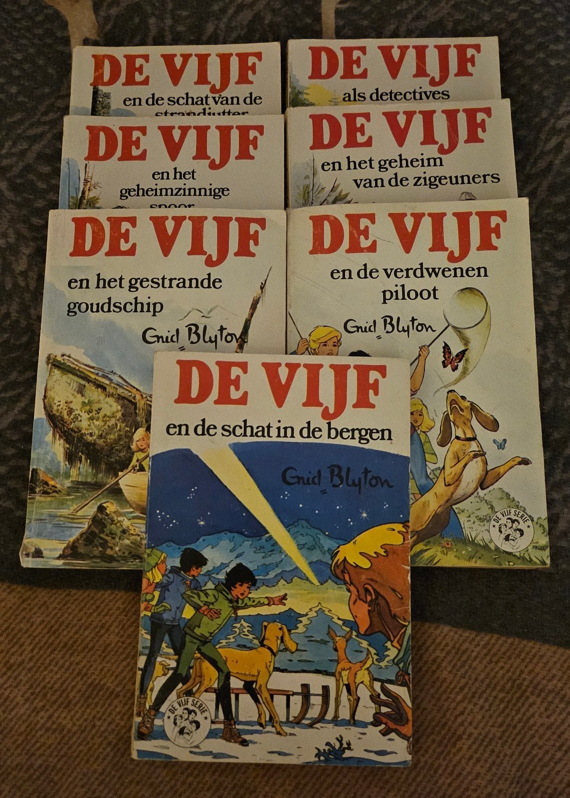 De Vijf - 7 boeken van Enid Blyton, Boeken, Detectives, Ophalen of Verzenden, Gelezen