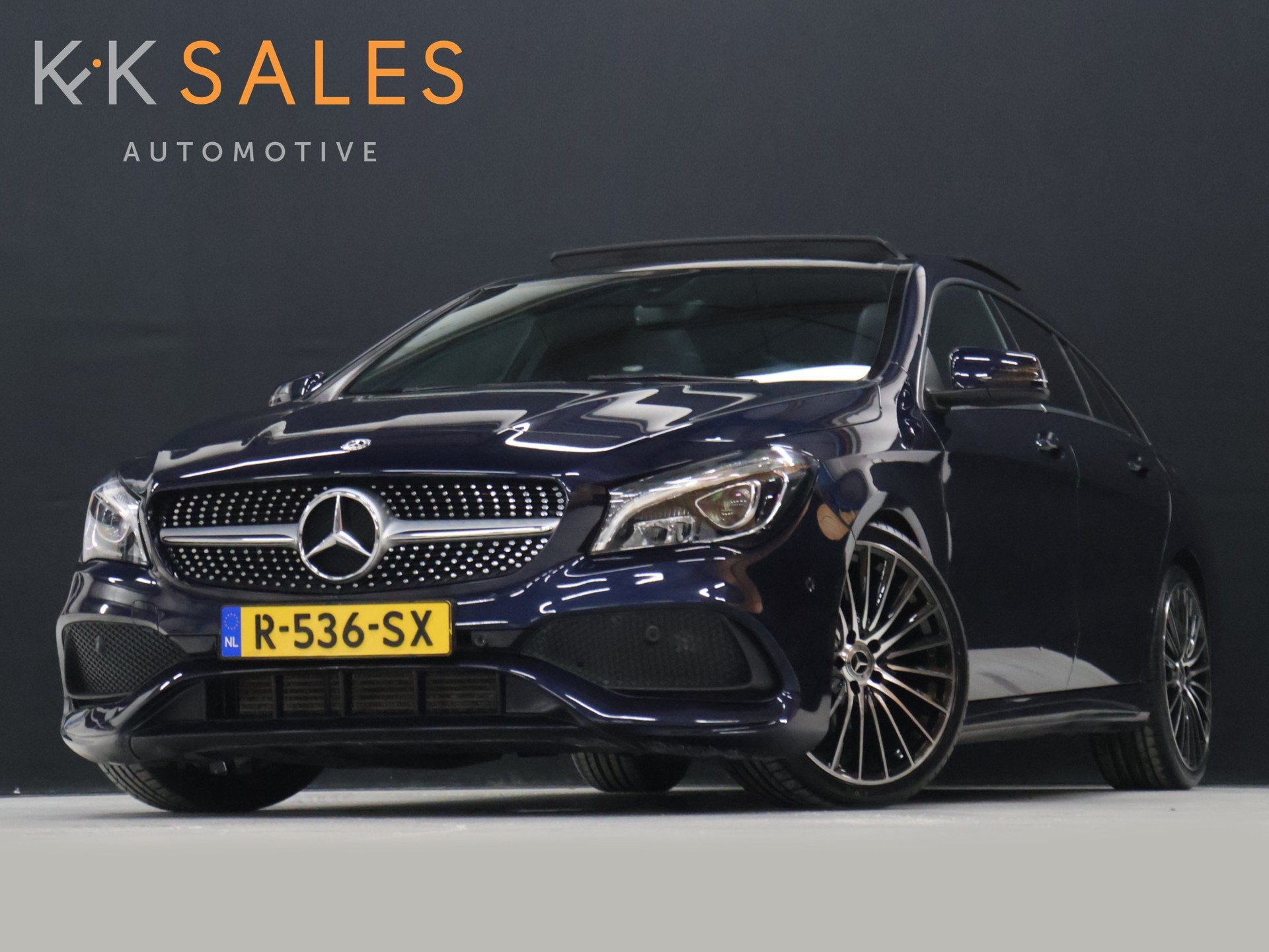 Mercedes-Benz CLA-Klasse Shooting Brake 200 Prestige AMG Lin, Auto's, Mercedes-Benz, CLA, 730 kg, Gebruikt, Blauw