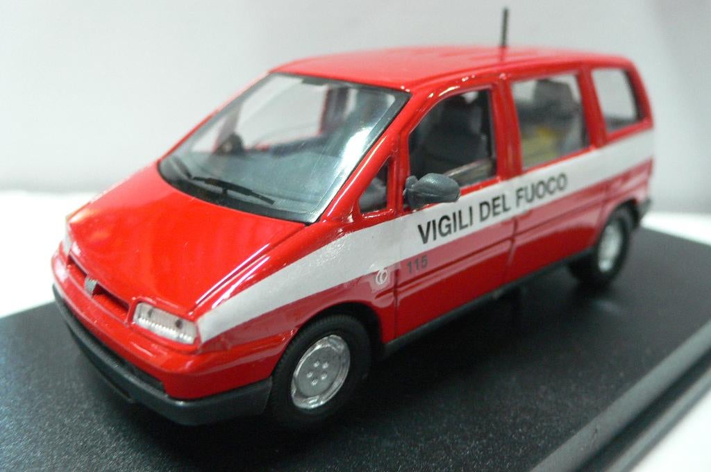 fiat ulysse - vigili di fuoco - scale car - 1/43, Verzenden, Nieuw, Auto, Overige merken