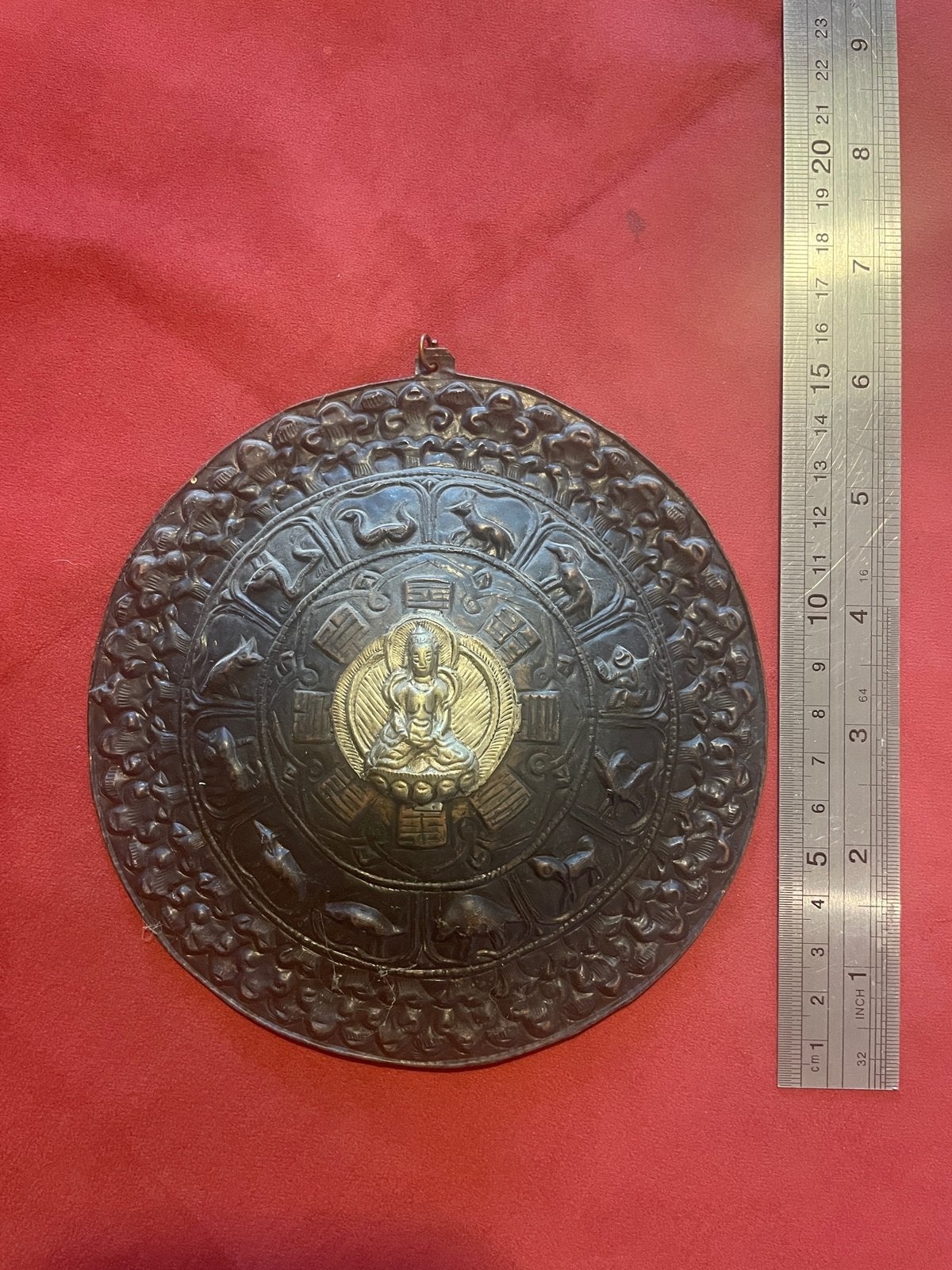 Tibetaanse boeddhistische wandplaquette, Ophalen of Verzenden
