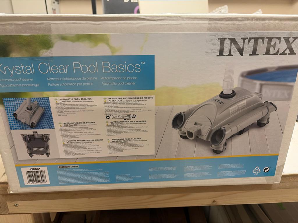 Intex Krystal Clear Pool Basics Automatische Zwembadreiniger, Tuin en Terras, Zwembaden, Nieuw, Overige typen, Minder dan 80 cm