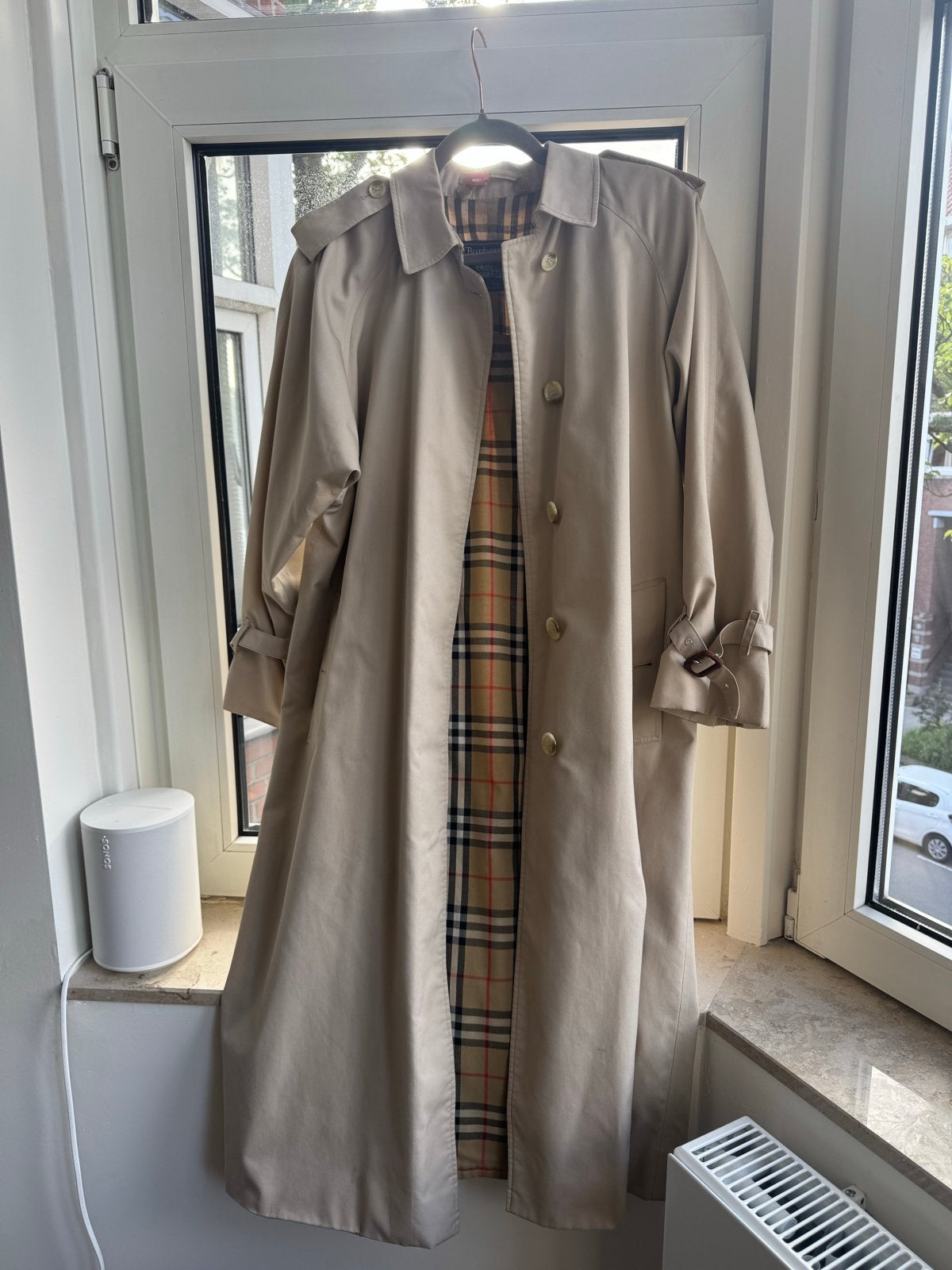 Burberry Trenchcoat Beige, Ophalen of Verzenden, Gedragen, Maat 38/40 (M), Beige
