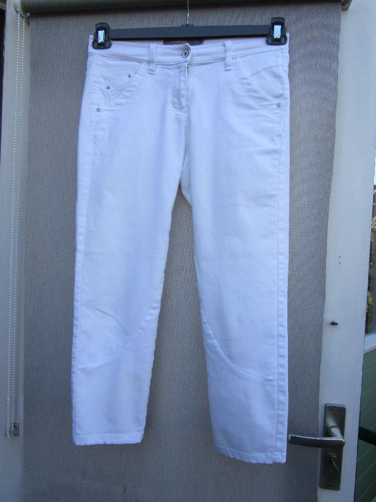 Broek/zomerbroek SANDWICH mt 36  wit    7/8  lang**, Verzenden, Wit, Nieuw, Maat 36 (S)