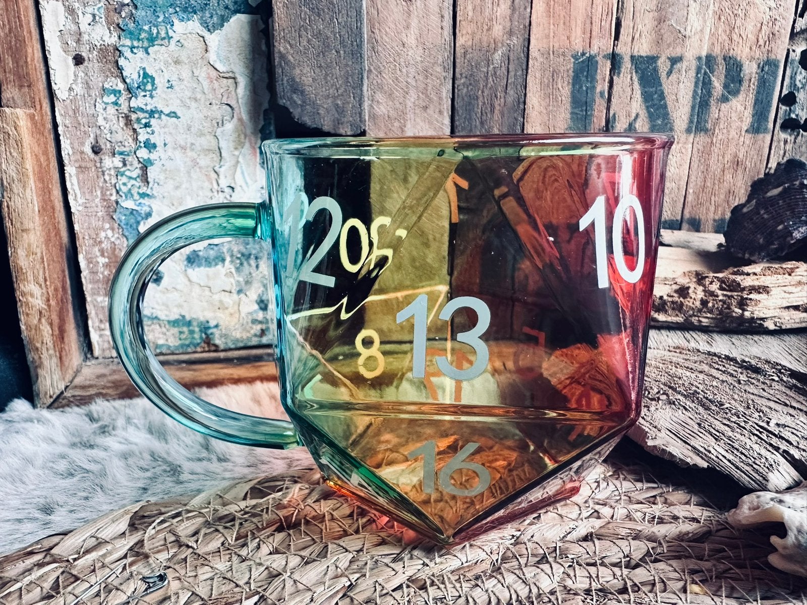 DND glas / D&D glas / D20 glas / nieuw (meerdere aanwezig), Ophalen of Verzenden, Nieuw, Overige soorten