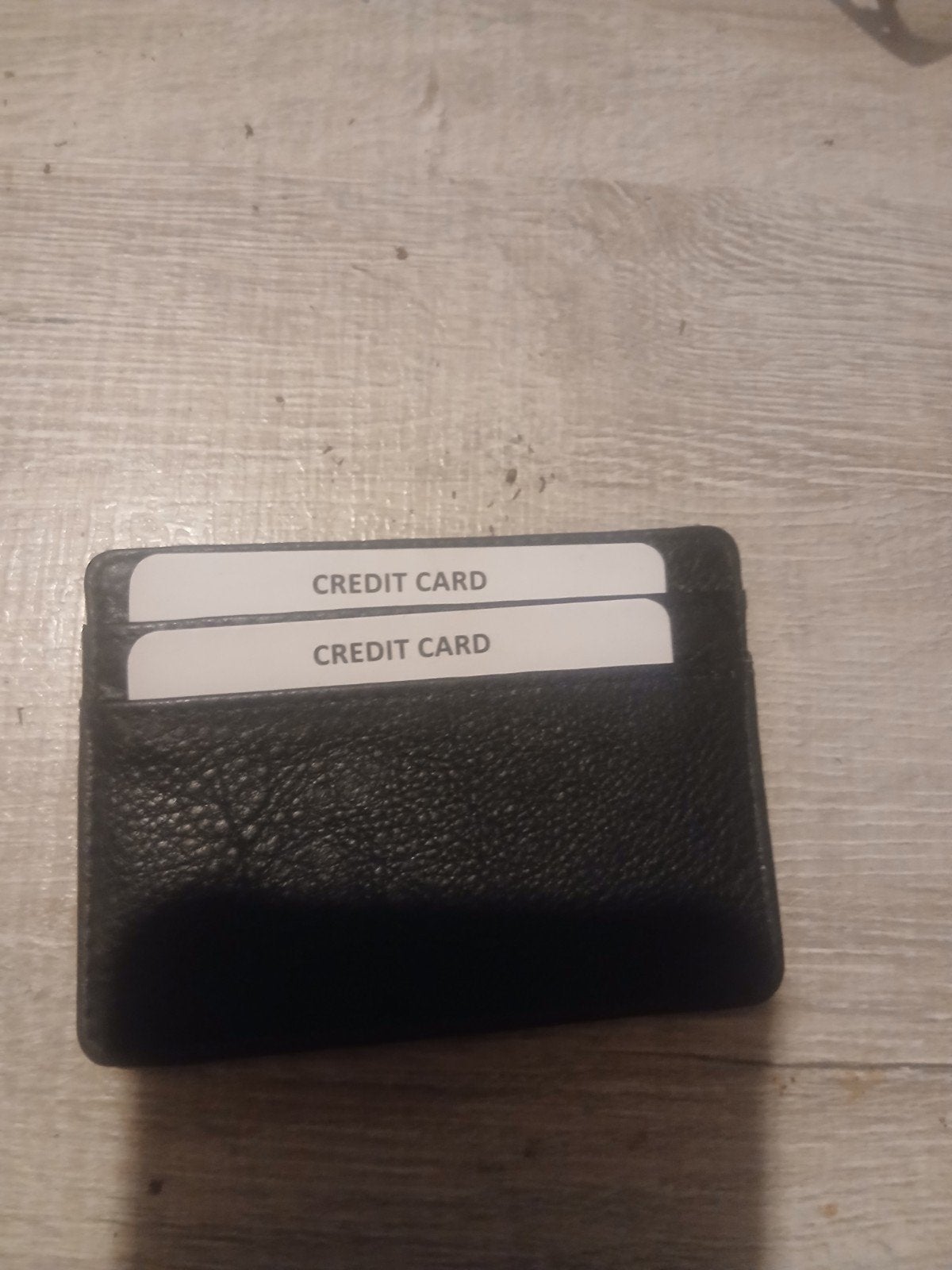 Nieuw Echt Leren Pasjeshouder voor 4-6 Pasjes, Overige merken, Zwart, Nieuw, Ophalen of Verzenden