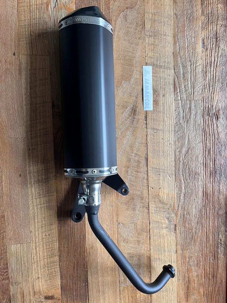 Uitlaat Jamarcol zwart Sym Orbit II, Jet4, Fiddle II 50cc 4T, Ophalen of Verzenden, Zo goed als nieuw, Uitlaat