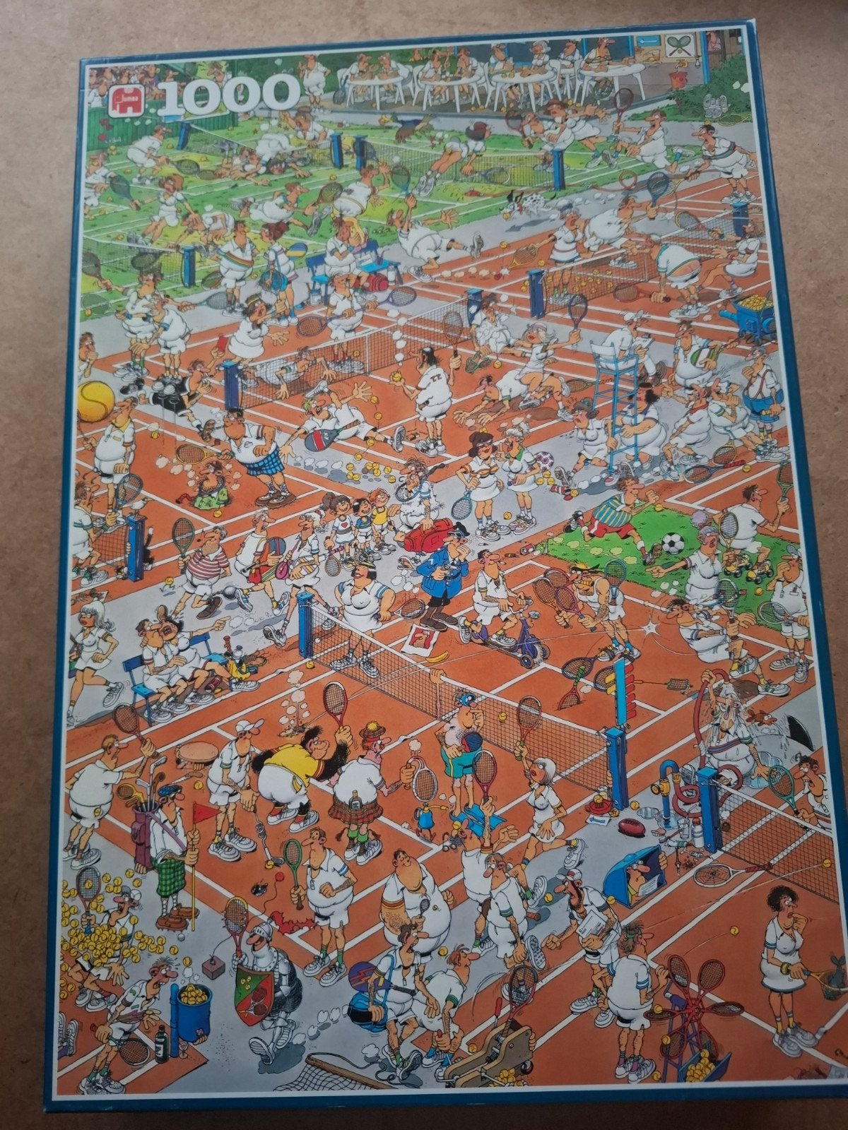Jan van Haasteren Tennis (1693), Hobby en Vrije tijd, Ophalen of Verzenden, 500 t/m 1500 stukjes, Zo goed als nieuw