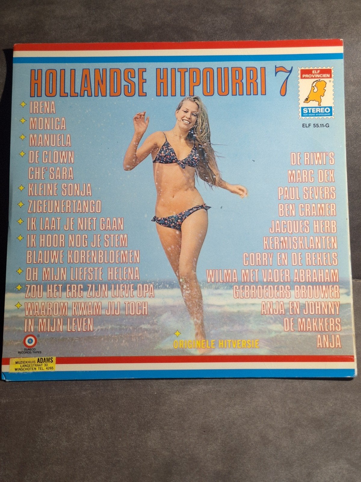 Hollandse Hitpourri 7 - Originele Hitversie LP, Gebruikt, Ophalen of Verzenden, 1970 - 1979, Levenslied of Smartlap