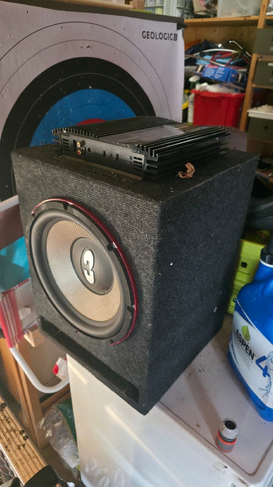 Sherwood Z-300 Versterker met Subwoofer, Auto diversen, Ophalen of Verzenden, Gebruikt