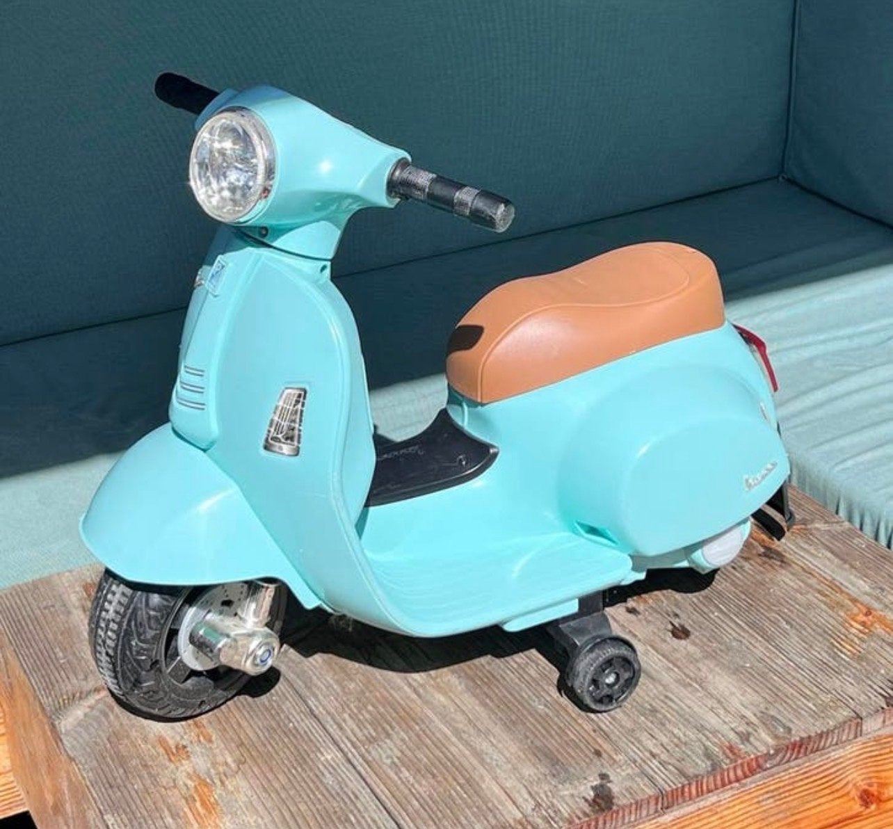 Elektrische kinder Vespa - Blauw, Ophalen, Gebruikt, Overige typen