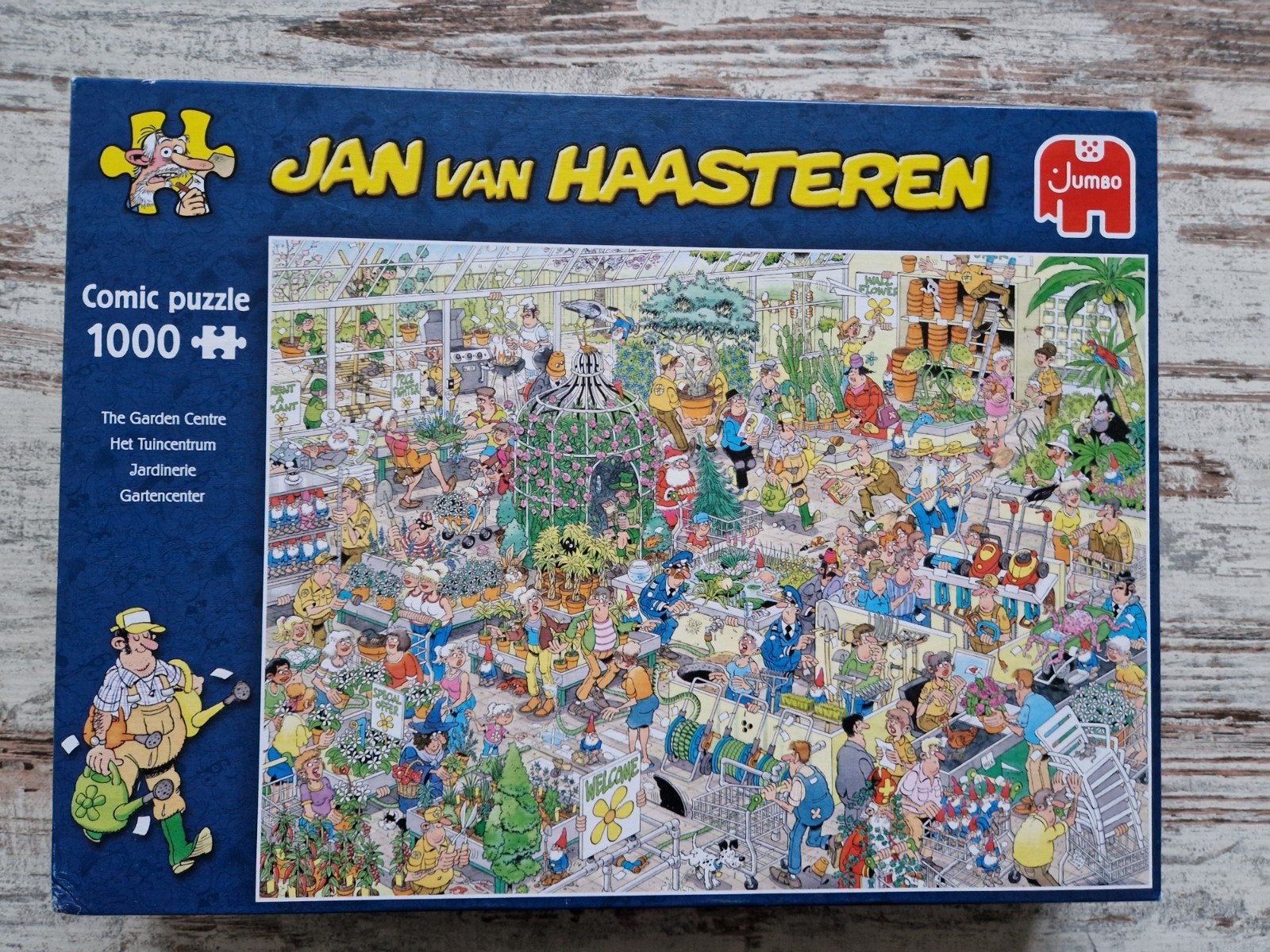 Jan van Haasteren puzzel Het Tuincentrum, Ophalen of Verzenden, 500 t/m 1500 stukjes, Zo goed als nieuw