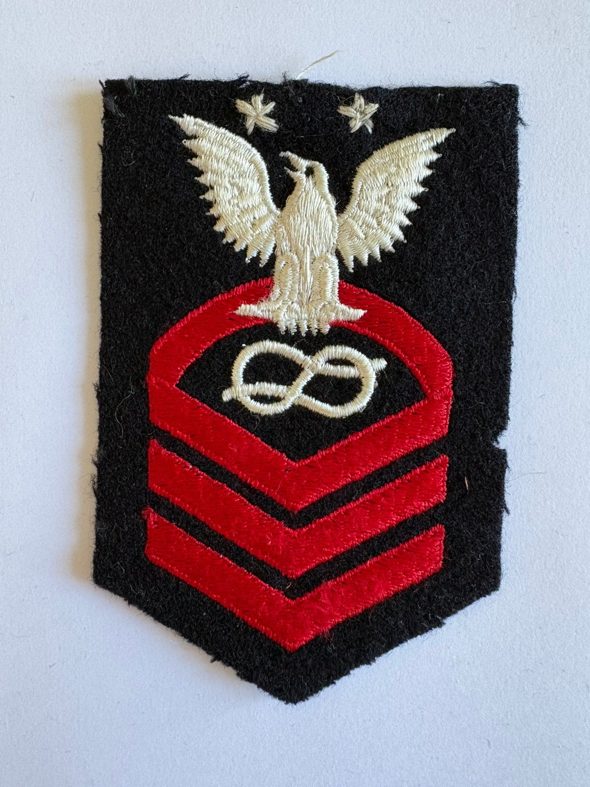 US Navy Petty 1st Class Military Cloth Patch, Verzamelen, Ophalen of Verzenden, Marine, Amerika, Embleem of Badge