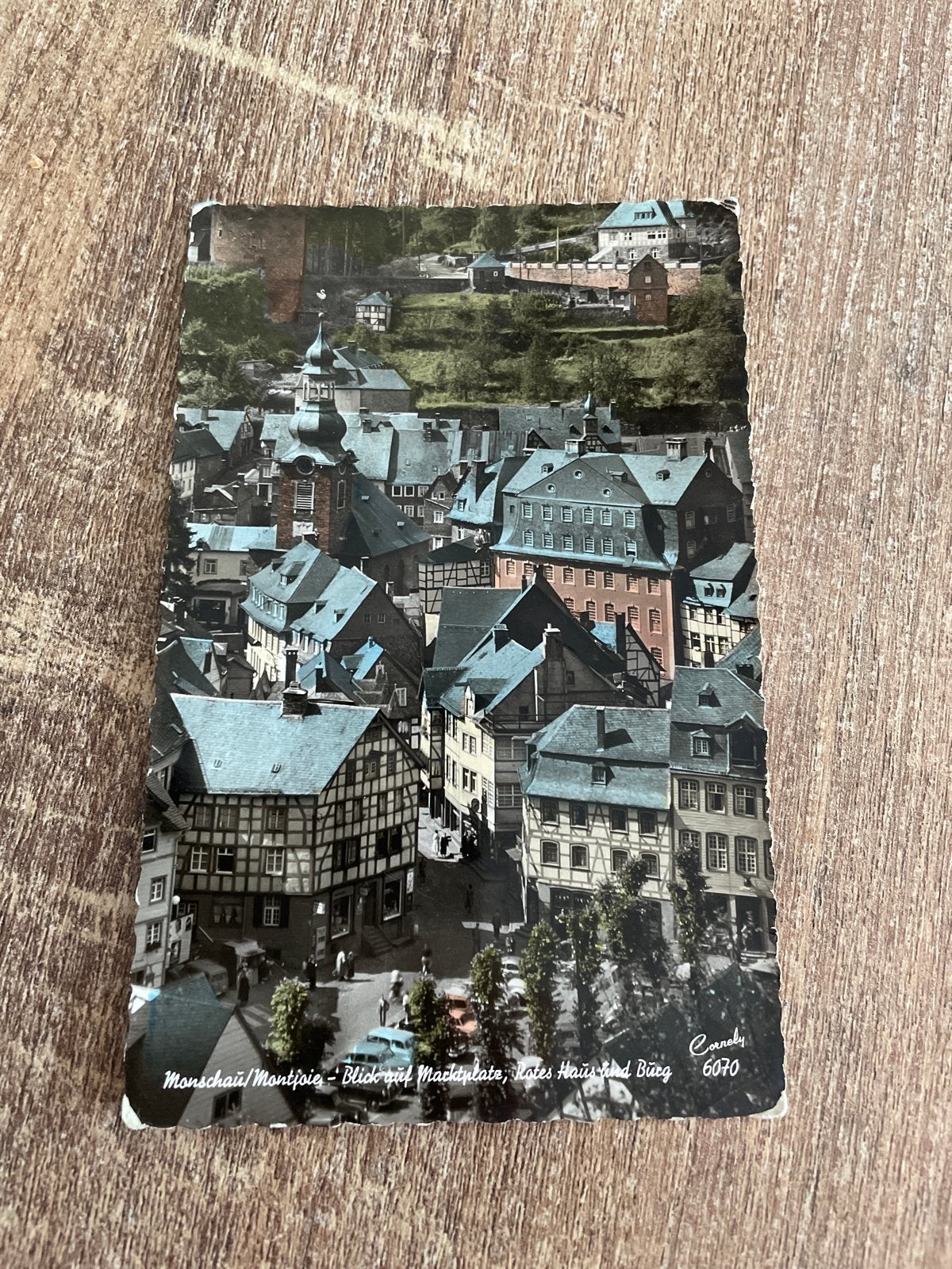 Oude Ansichtkaart Monschau/Montjoie (Eifel) - Binnenstad, Ophalen of Verzenden, Gelopen, Duitsland