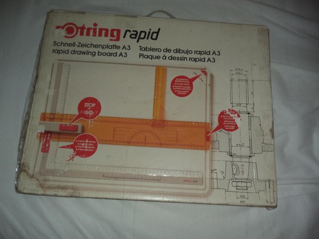 rotring rapid A3 teken bord, Hobby en Vrije tijd, Tekenen, Ophalen of Verzenden, Zo goed als nieuw