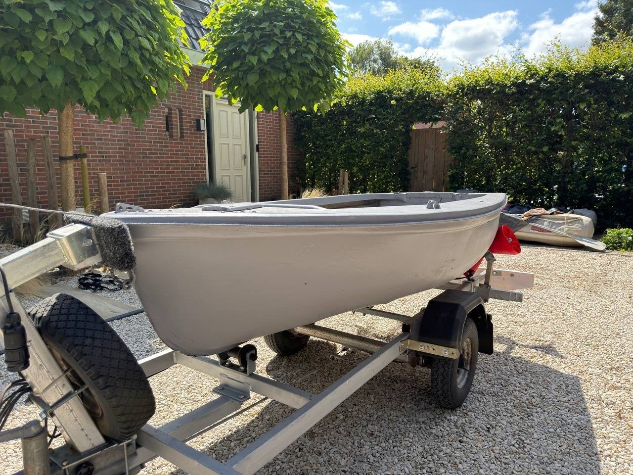 Klein polyester zeilbootje / jeugdzeilboot / vissersbootje, Ophalen, Gebruikt, Overige typen