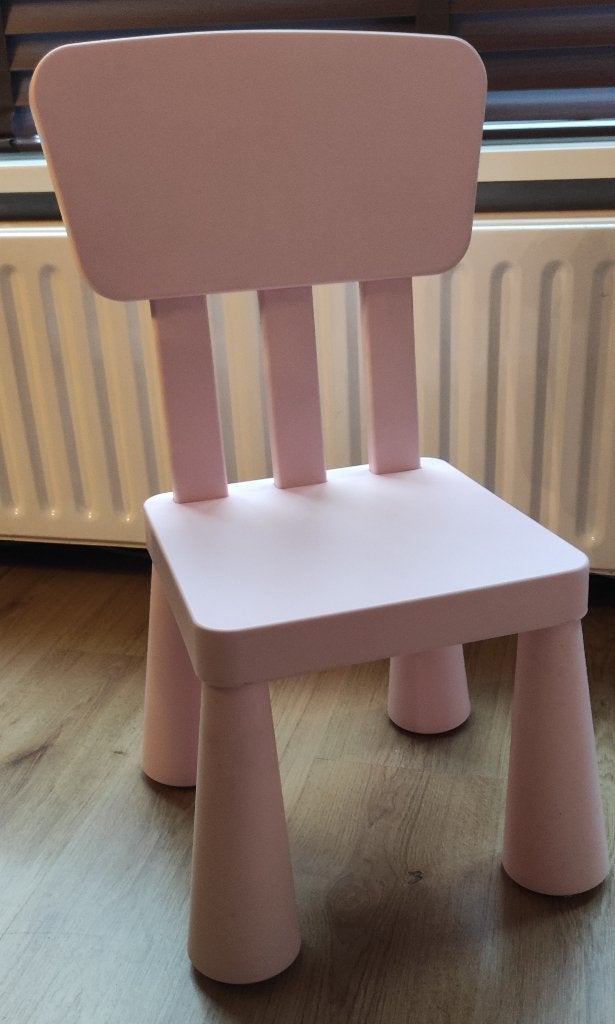 Ikea MAMMUT kinderstoel roze, Ophalen, Gebruikt, Stoel(en)