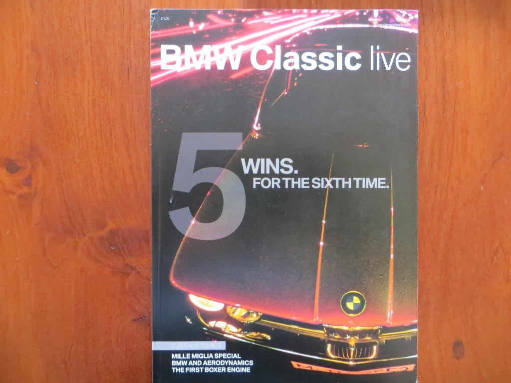 BMW Classic live 01 / 2010: 1600 GT, 5-serie, Mille Miglia, Ophalen of Verzenden, Nieuw, BMW
