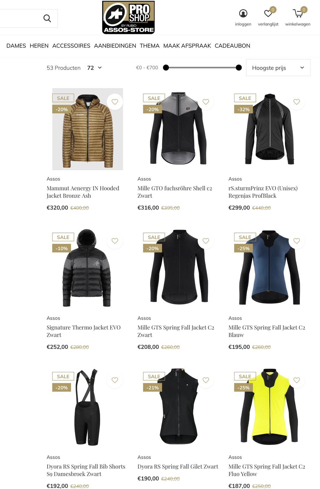 Assos Herfst Sales!, Ophalen of Verzenden, Nieuw, Bovenkleding