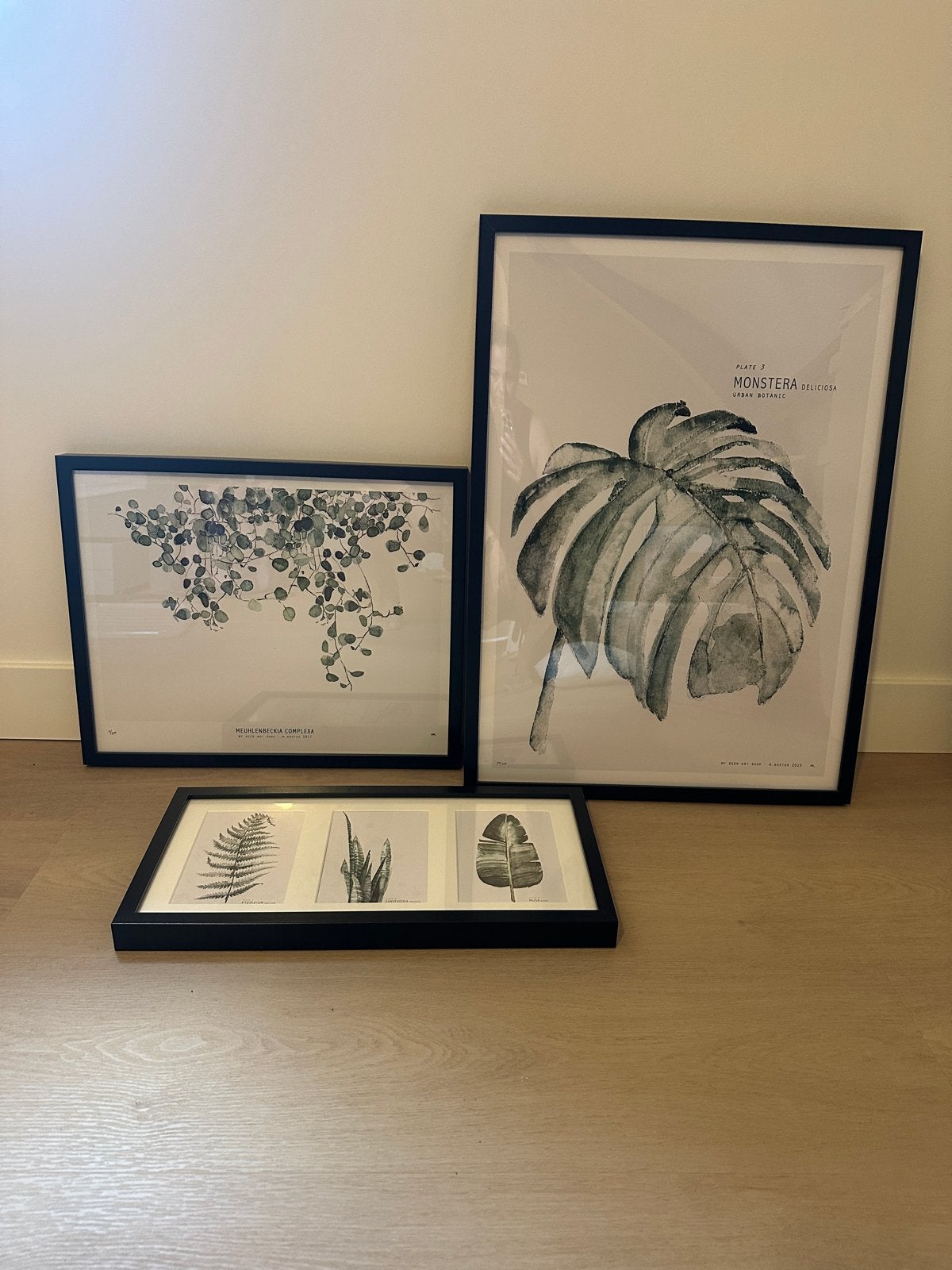 Set van aquarel posters (My Deer Art Shop) met IKEA lijsten, Ophalen, 50 – 75, Zo goed als nieuw, Foto of Poster