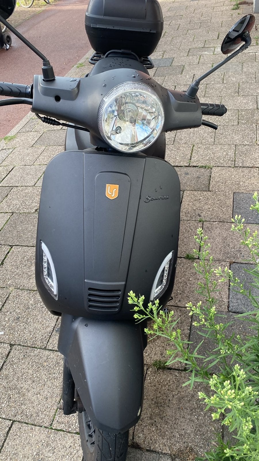 La Souris Scooter - Mat Zwart met Topkoffer, Gebruikt, Benzine, Ophalen, Overige merken