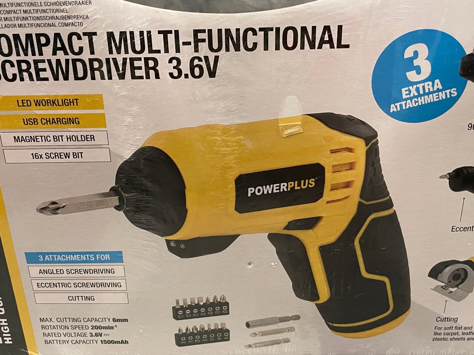Nieuw  Powerplus POWX00408 Multi-Functional Screwdriver 3.6V, Ophalen of Verzenden, Nieuw