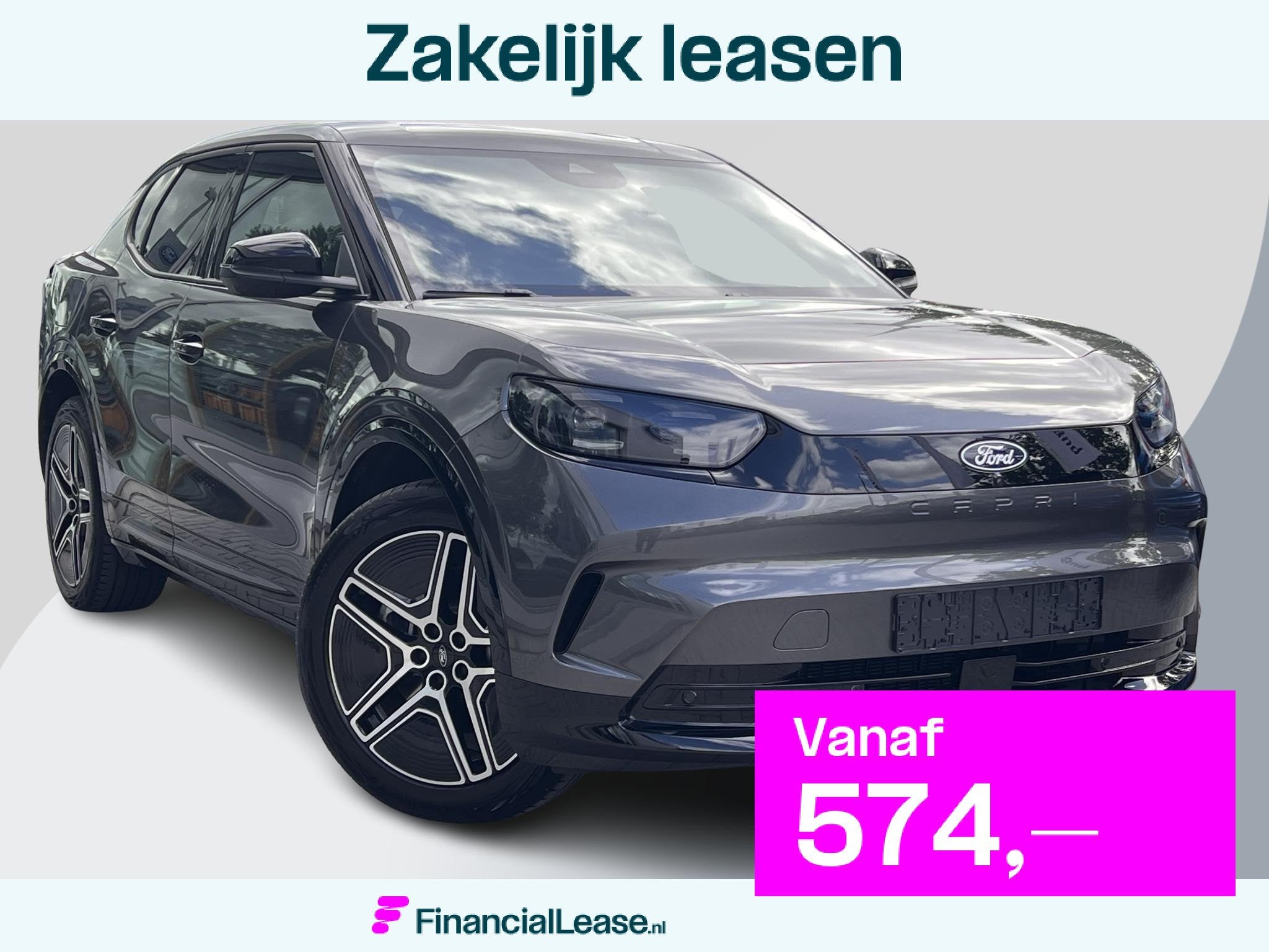 Ford Capri Premium Extended Range RWD 77 kWh 286pk | Driver, Automaat, Achterwielaandrijving, Gebruikt, Leder en Stof