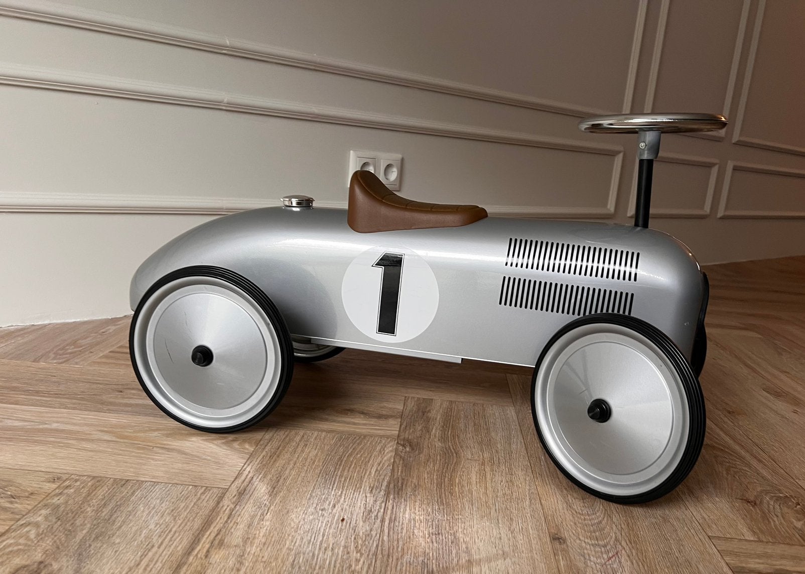 Retro Roller Jean – Stoere Retro Loopauto / Ride-On Car, Ophalen, Zo goed als nieuw
