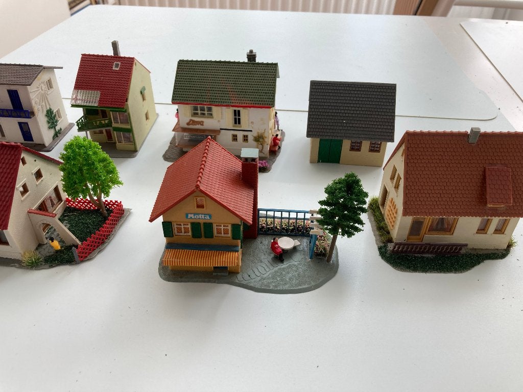 HO huisjes modelbaan, Hobby en Vrije tijd, Overige merken, Gebruikt, Gelijkstroom of Wisselstroom, Brug, Tunnel of Gebouw
