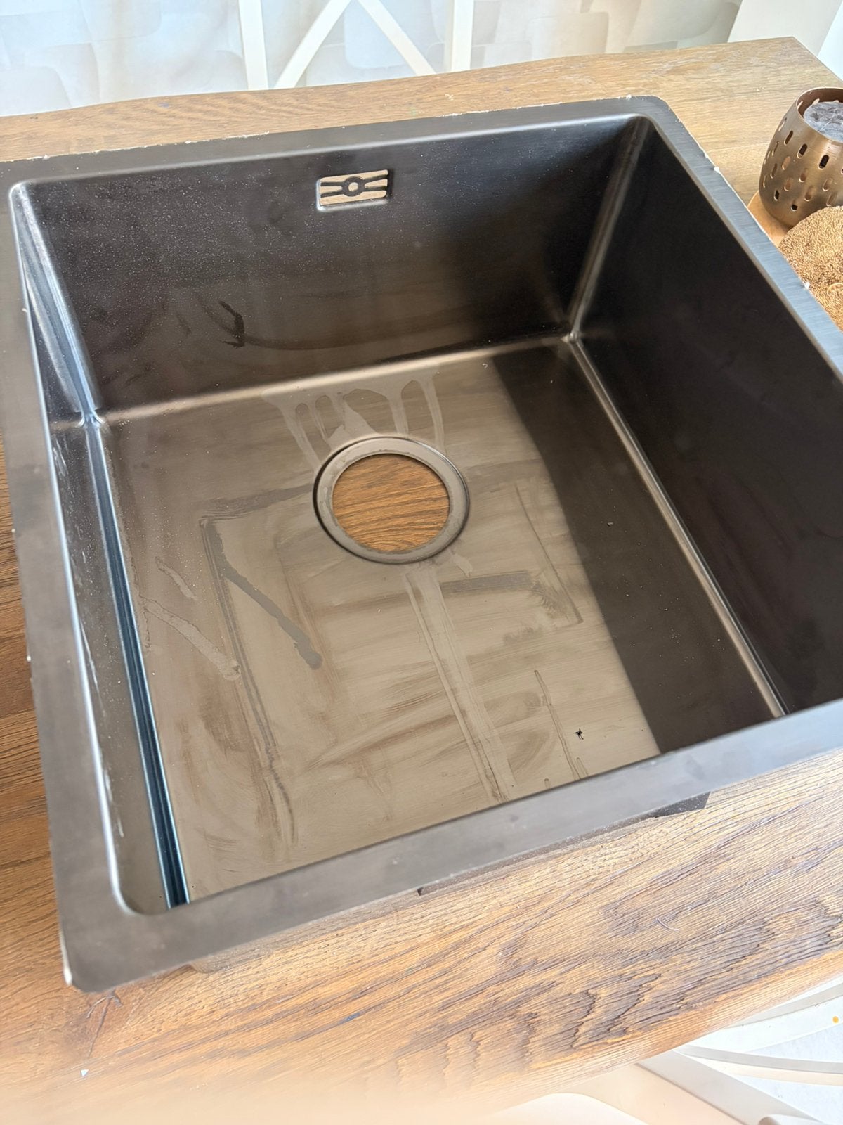 * Nieuwe * Lanesto Spoelbak gun metal, Ophalen, 50 tot 100 cm, Zo goed als nieuw, Minder dan 100 cm