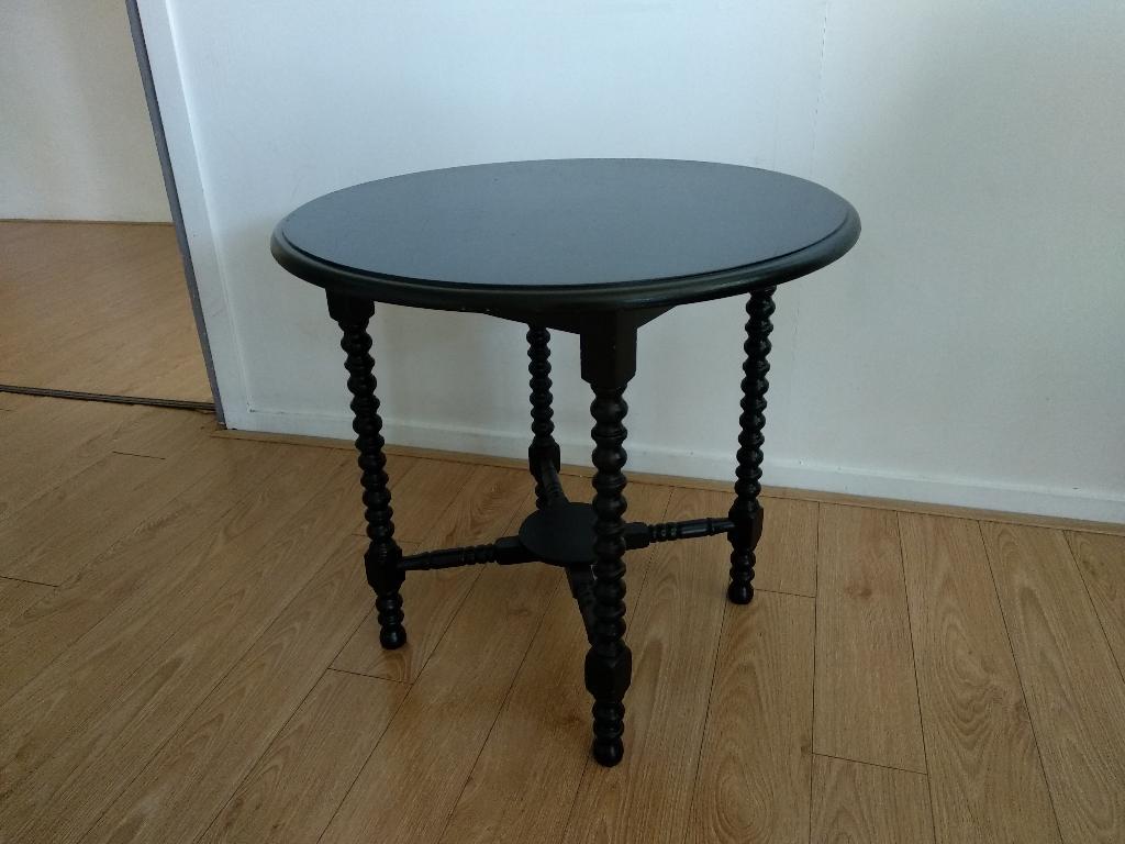 Bijzettafel, Huis en Inrichting, Tafels | Bijzettafels, Gebruikt, 55 tot 75 cm, Hout, Ophalen
