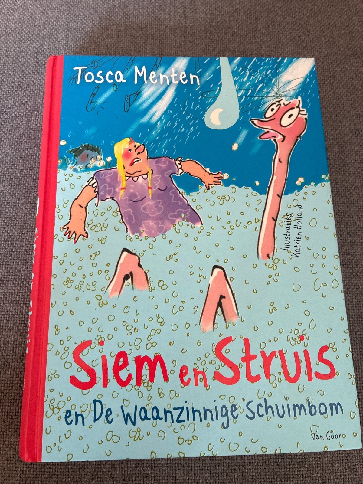 Siem en Struis en De Waanzinnige Schuimbom - Tosca Menten, Ophalen of Verzenden, Zo goed als nieuw, Fictie algemeen